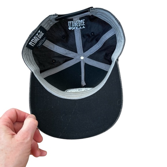 Brett Eldredge Gray Trucker Hat Mesh Adjustable White logo BE Embroidery - Picture 3 of 6